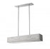 Z-Lite Loek 1 Light Linear Chandelier in Brushed Nickel Finish Model: 332-34BN-LED