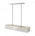Z-Lite Loek 1 Light Linear Chandelier in Brushed Nickel Finish Model: 332-34BN-LED