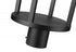 Z-Lite Luca 1 Light Outdoor Post Mount Fixture in Black Finish Model: 517PHB-BK-LED