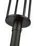 Z-Lite Luca 1 Light Outdoor Post Mounted Fixture in Black Finish Model: 517PHB-567P-BK-LED