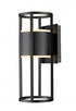 Z-Lite Luca 2 Light Outdoor Wall Light in Black Finish Model: 517M-BK-LED