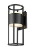 Z-Lite Luca 2 Light Outdoor Wall Light in Black Finish Model: 517M-BK-LED
