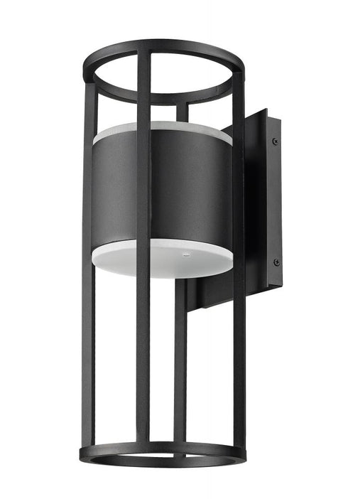 Z-Lite Luca 2 Light Outdoor Wall Light in Black Finish Model: 517M-BK-LED