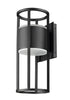Z-Lite Luca 2 Light Outdoor Wall Light in Black Finish Model: 517M-BK-LED