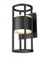 Z-Lite Luca 2 Light Outdoor Wall Light in Black Finish Model: 517S-BK-LED