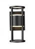 Z-Lite Luca 2 Light Outdoor Wall Light in Black Finish Model: 517S-BK-LED