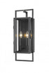 Z-Lite Lucian 2 Light Outdoor Wall Light in Black Finish Model: 598M-BK