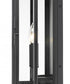 Z-Lite Lucian 2 Light Outdoor Wall Light in Black Finish Model: 598M-BK