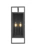 Z-Lite Lucian 2 Light Outdoor Wall Light in Black Finish Model: 598M-BK