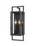 Z-Lite Lucian 2 Light Outdoor Wall Light in Black Finish Model: 598S-BK