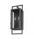 Z-Lite Lucian 2 Light Outdoor Wall Light in Black Finish Model: 598S-BK