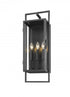 Z-Lite Lucian 3 Light Outdoor Wall Light in Black Finish Model: 598B-BK