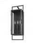 Z-Lite Lucian 3 Light Outdoor Wall Light in Black Finish Model: 598B-BK