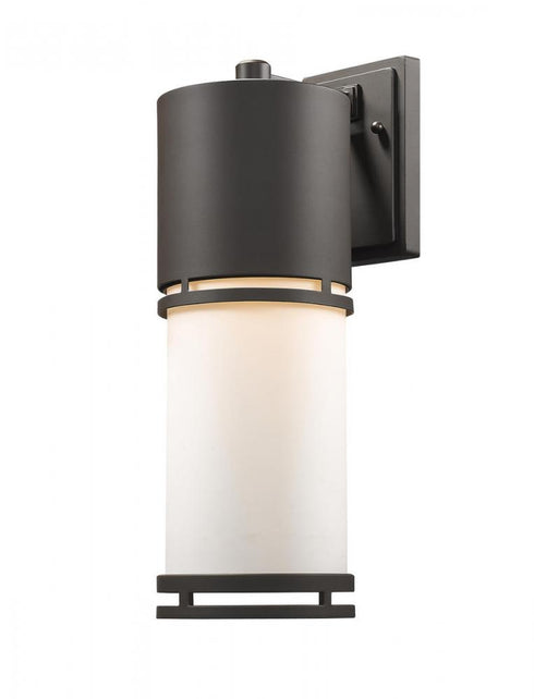 Z-Lite Luminata 1 Light Outdoor Wall Light in Brushed Aluminum Finish Model: 553B-BA-LED