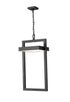 Z-Lite Luttrel 1 Light Outdoor Chain Mount Ceiling Fixture in Black Finish Model: 566CHXL-BK-LED