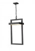 Z-Lite Luttrel 1 Light Outdoor Chain Mount Ceiling Fixture in Black Finish Model: 566CHXL-BK-LED