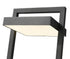 Z-Lite Luttrel 1 Light Outdoor Post Mount Fixture in Black Finish Model: 566PHXLS-BK-LED