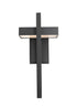 Z-Lite Luttrel 1 Light Outdoor Wall Light in Black Finish Model: 566B-BK-LED