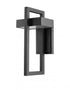 Z-Lite Luttrel 1 Light Outdoor Wall Light in Black Finish Model: 566M-BK-LED