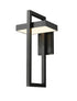 Z-Lite Luttrel 1 Light Outdoor Wall Light in Black Finish Model: 566XL-BK-LED