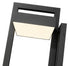 Z-Lite Luttrel 1 Light Outdoor Wall Light in Black Finish Model: 566XL-BK-LED
