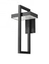 Z-Lite Luttrel 1 Light Outdoor Wall Light in Black Finish Model: 566XL-BK-LED