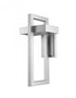 Z-Lite Luttrel 1 Light Outdoor Wall Light in Silver Finish Model: 566B-SL-LED