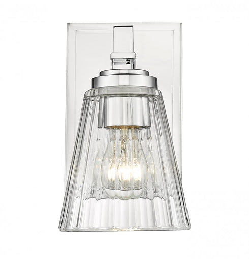 Z-Lite Lyna 1 Light Wall Sconce in Brushed Nickel Finish Model: 823-1S-BN