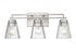 Z-Lite Lyna 3 Light Vanity in Brushed Nickel Finish Model: 823-3V-BN