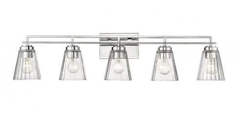 Z-Lite Lyna 5 Light Vanity in Brushed Nickel Finish Model: 823-5V-BN