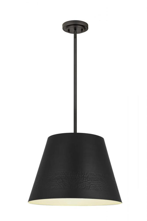 Z-Lite Maddox 1 Light Chandelier in Matte Black Finish Model: 6013-18MB