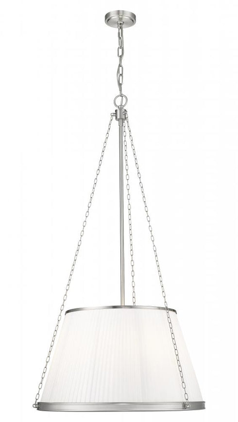 Z-Lite Madeline 6 Light Pendant in Brushed Nickel Finish Model: 1954P24-BN