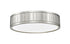 Z-Lite Madison 1 Light Flush Mount in Brushed Nickel Finish Model: 1005F12-BN-LED
