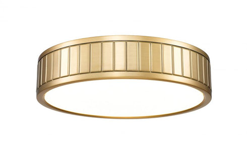 Z-Lite Madison 1 Light Flush Mount in Brushed Nickel Finish Model: 1005F12-BN-LED