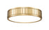 Z-Lite Madison 1 Light Flush Mount in Brushed Nickel Finish Model: 1005F12-BN-LED