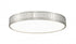 Z-Lite Madison 1 Light Flush Mount in Brushed Nickel Finish Model: 1005F20-BN-LED