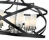 Z-Lite Malcalester 6 Light Chandelier in Matte Black + Brushed Nickel Finish Model: 481P24-MB-BN