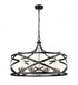 Z-Lite Malcalester 8 Light Chandelier in Matte Black + Brushed Nickel Finish Model: 481P30-MB-BN