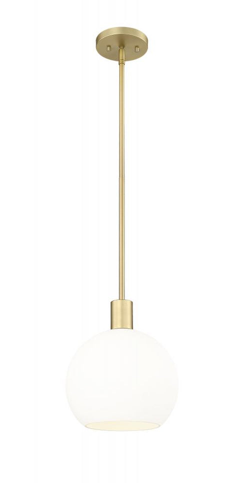 Z-Lite Margo 1 Light Pendant in Brushed Nickel Finish Model: 7500P10-BN