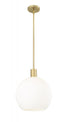 Z-Lite Margo 1 Light Pendant in Brushed Nickel Finish Model: 7500P14-BN