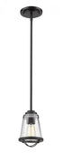 Z-Lite Mariner 1 Light Pendant in Brushed Nickel Finish Model: 444MP-BN
