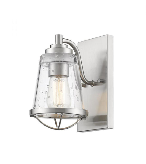 Z-Lite Mariner 1 Light Wall Sconce in Brushed Nickel Finish Model: 444-1S-BN