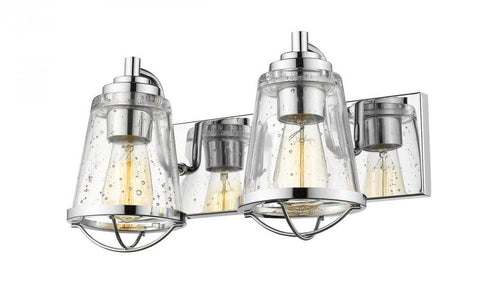 Z-Lite Mariner 2 Light Vanity in Brushed Nickel Finish Model: 444-2V-BN