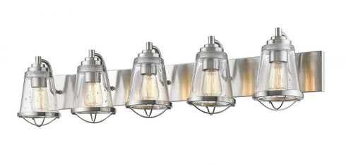 Z-Lite Mariner 5 Light Vanity in Brushed Nickel Finish Model: 444-5V-BN