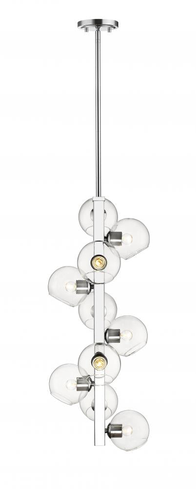 Z-Lite Marquee 10 Light Chandelier in Chrome Finish Model: 455-10CH