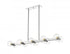 Z-Lite Marquee 10 Light Linear Chandelier in Chrome Finish Model: 455-10L-CH