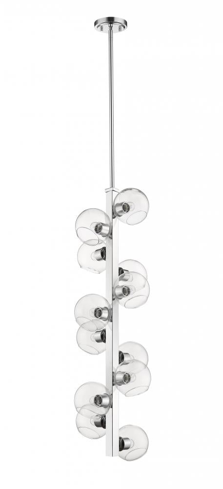 Z-Lite Marquee 12 Light Chandelier in Chrome Finish Model: 455-12CH