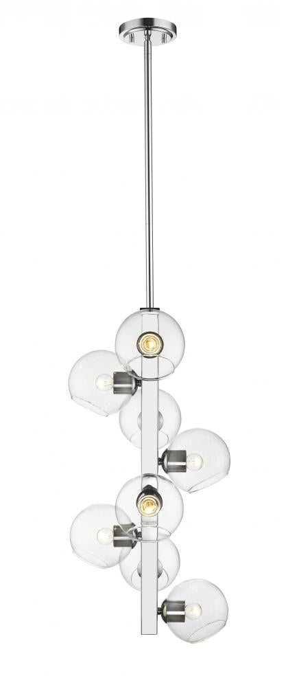 Z-Lite Marquee 8 Light Chandelier in Chrome Finish Model: 455-8CH