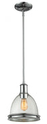 Z-Lite Mason 1 Light Pendant in Chrome Finish Model: 719MP-CH
