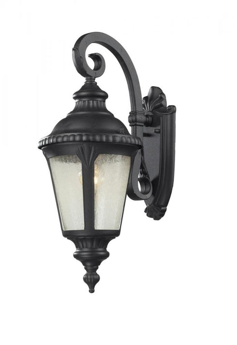 Z-Lite Medow 1 Light Outdoor Wall Light in Black Finish Model: 545S-BK